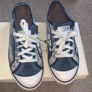 Coach blue Jean shoes
